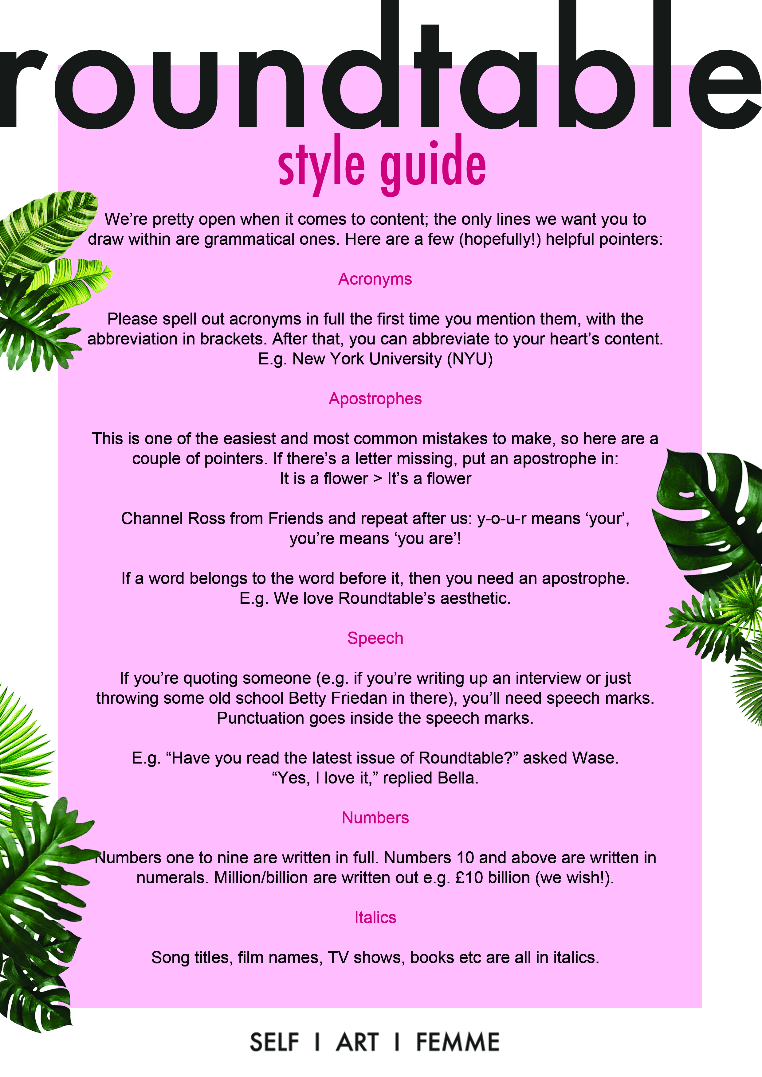 style guide pdf